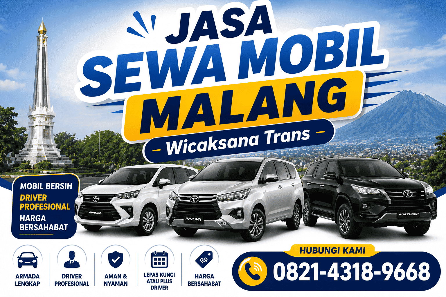 Jasa Sewa Mobil Malang Wicaksana Trans